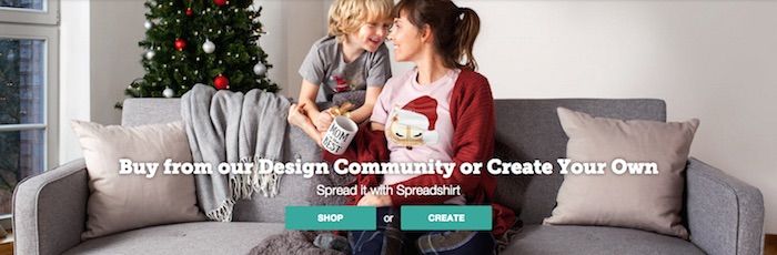 Spreadshirt Hero Image Example